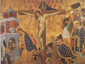 Henri Bellechose Christ on the Cross with the Martyrdom (mk05) china oil painting image